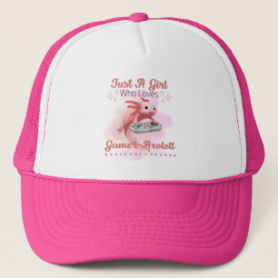 Bara en flicka som Kärlek Gamer Axolotl Truckerkep Keps