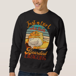 Bara en flicka som Kärlek gav sig på Dragons Desig Lång Ärmad Tröja