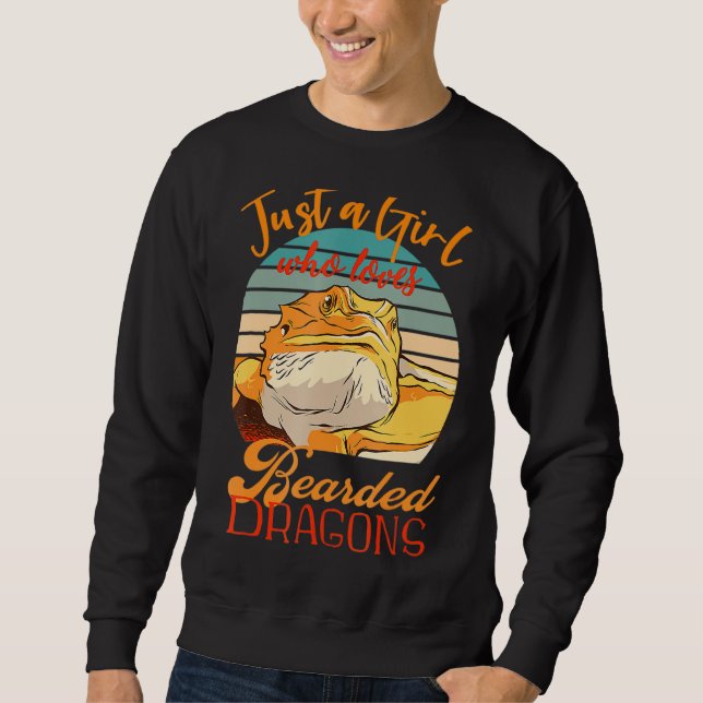 Bara en flicka som Kärlek gav sig på Dragons Desig Lång Ärmad Tröja (Framsida)