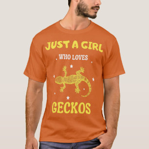Bara en flicka som kärlek geckos Cute Gecko älskar T Shirt