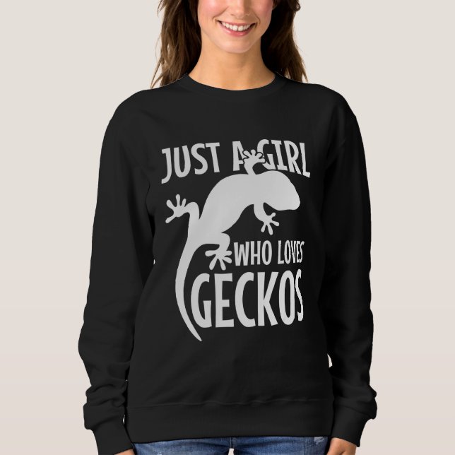 Bara en flicka som Kärlek Geckos Leopard Gecko T Shirt (Framsida)