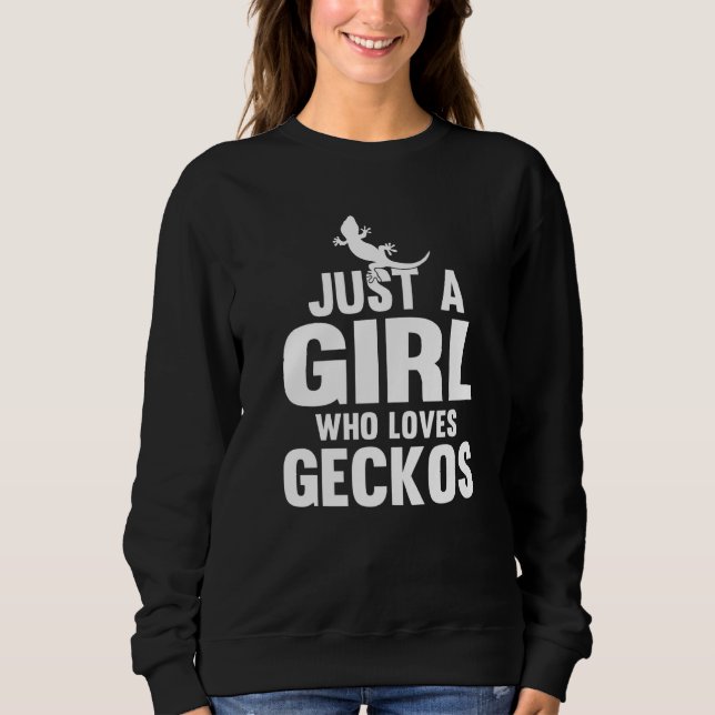 Bara en flicka som Kärlek Geckos Leopard Gecko T Shirt (Framsida)