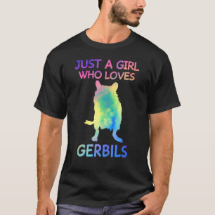 Bara en flicka som Kärlek Gerbils Funny Gerbil Äls T Shirt