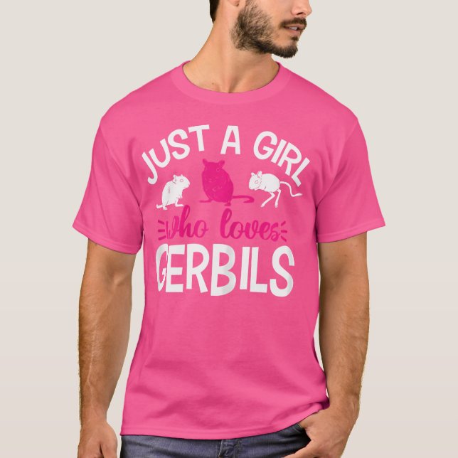 Bara en flicka som Kärlek Gerbils T Shirt (Framsida)