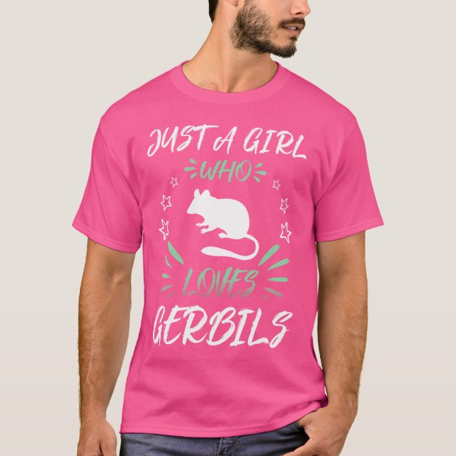 Bara en flicka som Kärlek Gerbils T Shirt (Framsida)