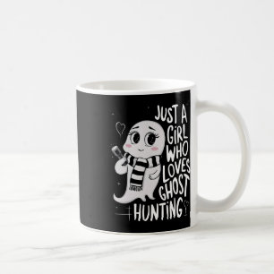 Bara en flicka som Kärlek Ghost Hunting Funny Ghos Kaffemugg