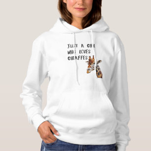 Bara en flicka som Kärlek Giraffes Cute Animal Gir T Shirt