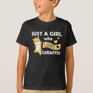 Bara en flicka som Kärlek Giraffes - Cute Giraffe T Shirt