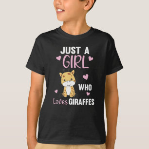 Bara en flicka som Kärlek Giraffes - Cute Giraffe T Shirt