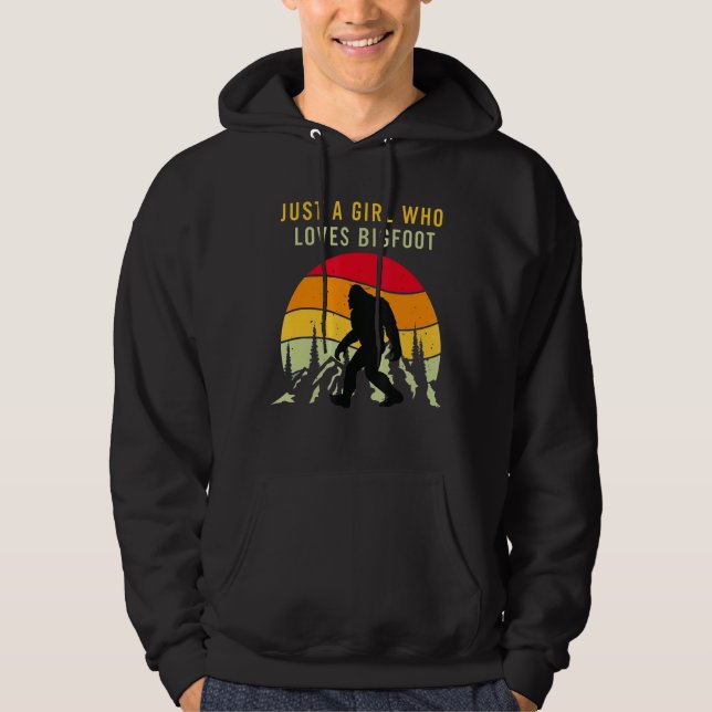 Bara en flicka som Kärlek Girl Hoodie (Framsida)