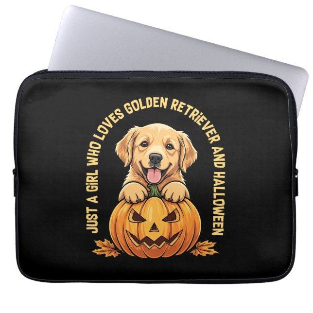 Bara en flicka som Kärlek Golden Retrievers Laptop Fodral (Framsidan)