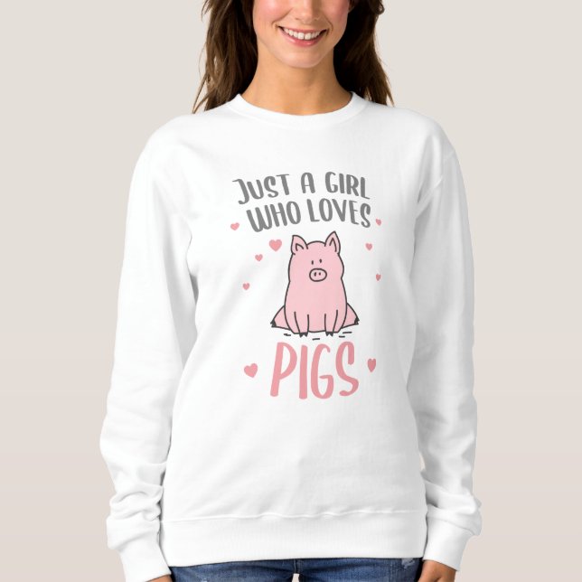 Bara en flicka som Kärlek Grisar Gift Girl T Shirt (Framsida)