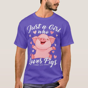 Bara en flicka som Kärlek Grisar Premium 3647 T Shirt