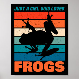 Bara en flicka som Kärlek Grogs - Retro Animal Poster