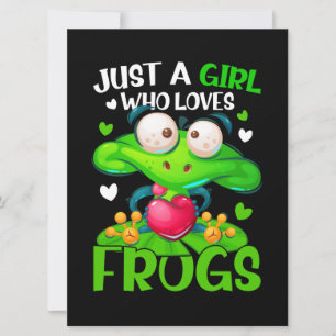 Bara en flicka som Kärlek gror barnflickor Frog Kort