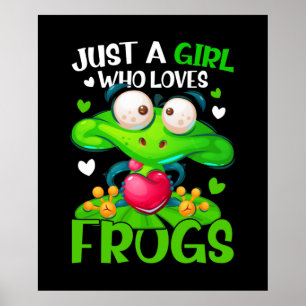 Bara en flicka som Kärlek gror barnflickor Frog Poster