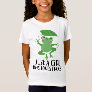 Bara en flicka som Kärlek gror cute Frog Costume K T Shirt