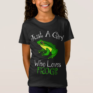 Bara en flicka som Kärlek gror fjällande groda T Shirt