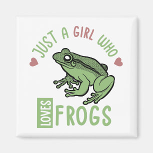 Bara en flicka som kärlek gror Frog älskare ger Magnet