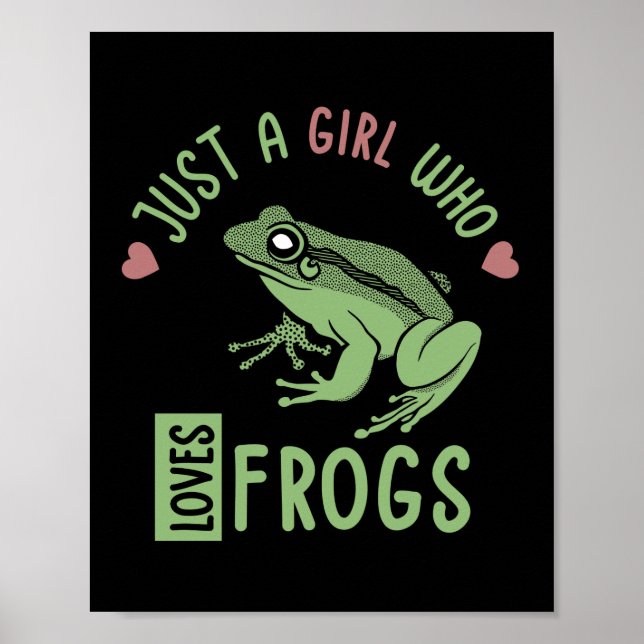 Bara en flicka som kärlek gror Frog älskare ger Poster (Framsidan)