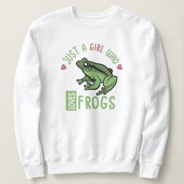 Bara en flicka som kärlek gror Frog älskare ger T Shirt