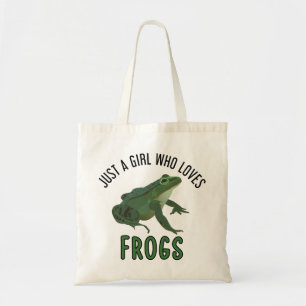 Bara en flicka som kärlek gror Frog älskare ger Tygkasse