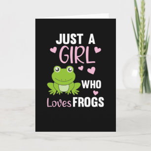Bara en flicka som Kärlek gror sötsvett Frog Kort