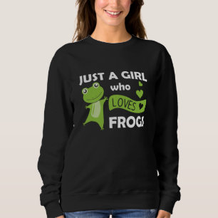 Bara en flicka som Kärlek gror sötsvett Frog T Shirt