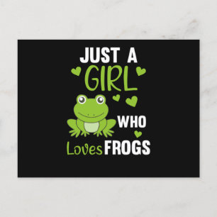 Bara en flicka som Kärlek gror sötsvett Frog Vykort