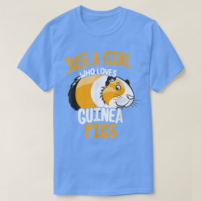 Bara en flicka som Kärlek Guinea Grisar886 T Shirt (Design framsida)
