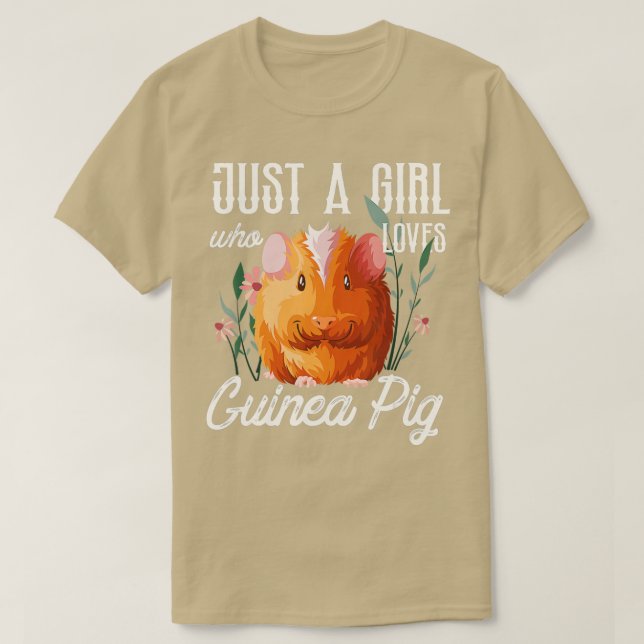 Bara en flicka som Kärlek Guinea Grisar - 1 T Shirt (Design framsida)