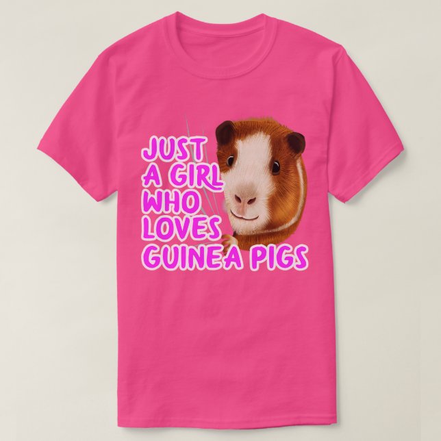Bara en flicka som Kärlek Guinea Grisar 2 T Shirt (Design framsida)