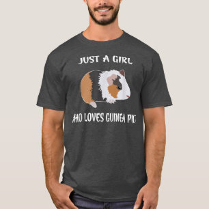 Bara en flicka som Kärlek Guinea Grisar Älskare Ma T Shirt