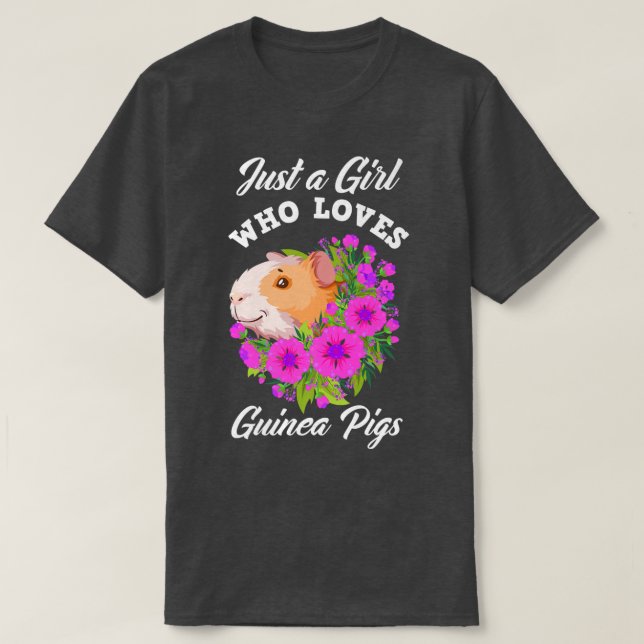 Bara en flicka som Kärlek Guinea Grisar cute Guine T Shirt (Design framsida)