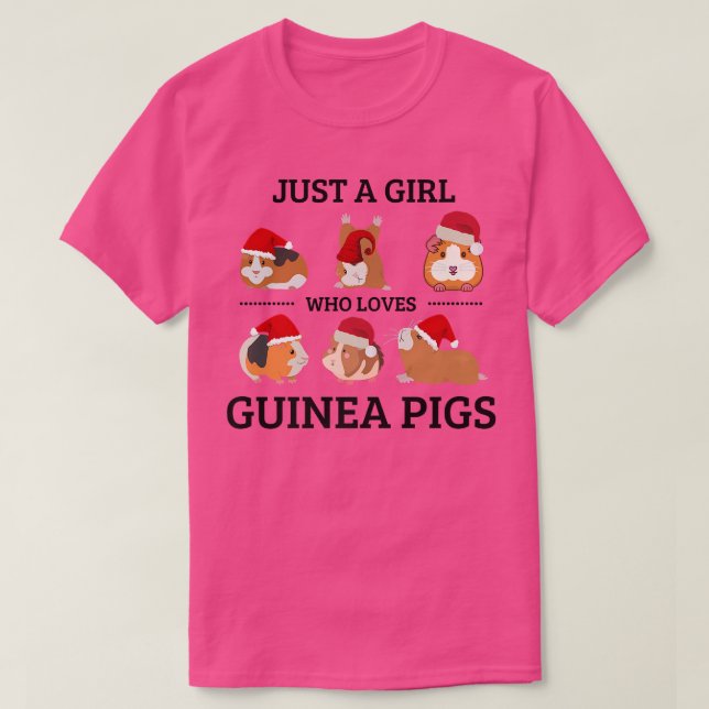 Bara en flicka som Kärlek Guinea Grisar cute Guine T Shirt (Design framsida)