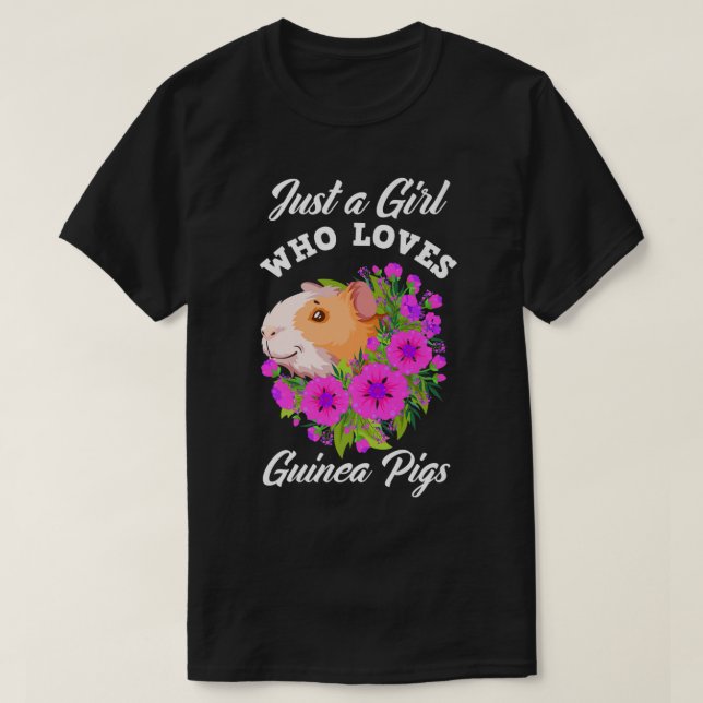 Bara en flicka som Kärlek Guinea Grisar cute Guine T Shirt (Design framsida)