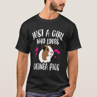 Bara en flicka som Kärlek Guinea Grisar Hoodie Gif T Shirt
