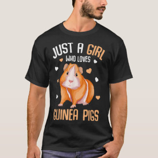 Bara en flicka som kärlek Guinea Grisar Kids Girls T Shirt
