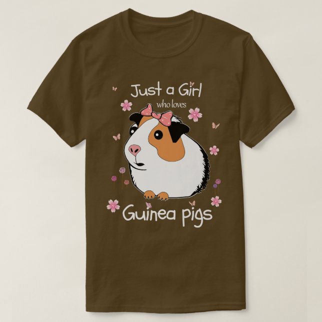 Bara en flicka som Kärlek Guineas djurkläder C T Shirt (Design framsida)