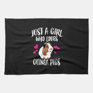 Bara en flicka som Kärlek Guineas Grisar Guineas g Kökshandduk