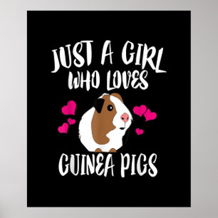 Bara en flicka som Kärlek Guineas Grisar Guineas g Poster