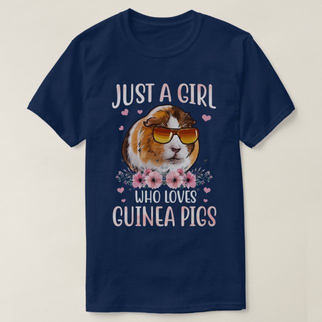 Bara en flicka som Kärlek Guineas Grisar Shirt Cut T (Design framsida)