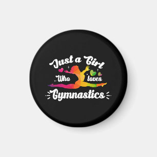 Bara en flicka som Kärlek Gymnastics Magnet