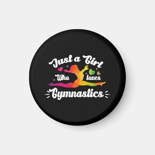 Bara en flicka som Kärlek Gymnastics Magnet (Framsidan)