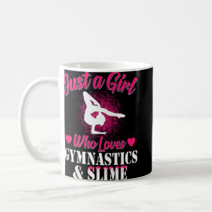 Bara en flicka som Kärlek Gymnastics och Slime gym Kaffemugg