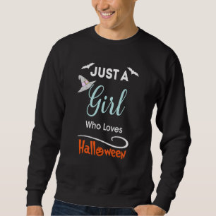 Bara en flicka som Kärlek Halloween Costume Lång Ärmad Tröja