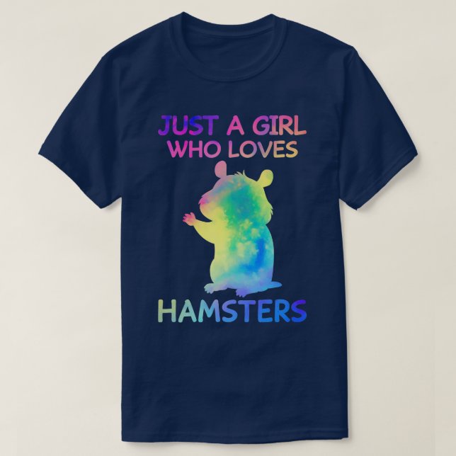 Bara en flicka som Kärlek Hamsters Funny Hamster Ä T Shirt (Design framsida)