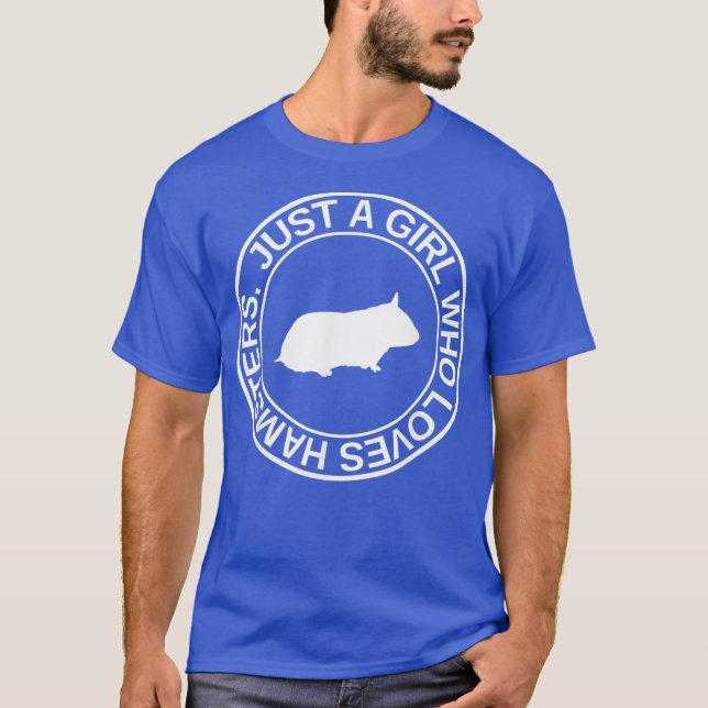 Bara en flicka som Kärlek Hamsters ger till kvinno T Shirt (Framsida)