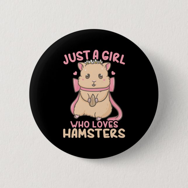 Bara en flicka som Kärlek Hamsters Knapp (Framsida)
