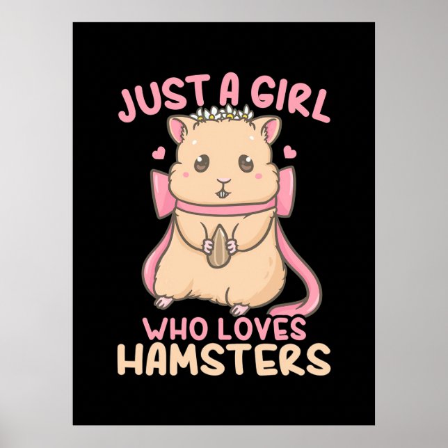 Bara en flicka som Kärlek Hamsters Poster (Framsidan)